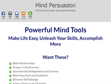 Tablet Screenshot of mindpersuasion.com